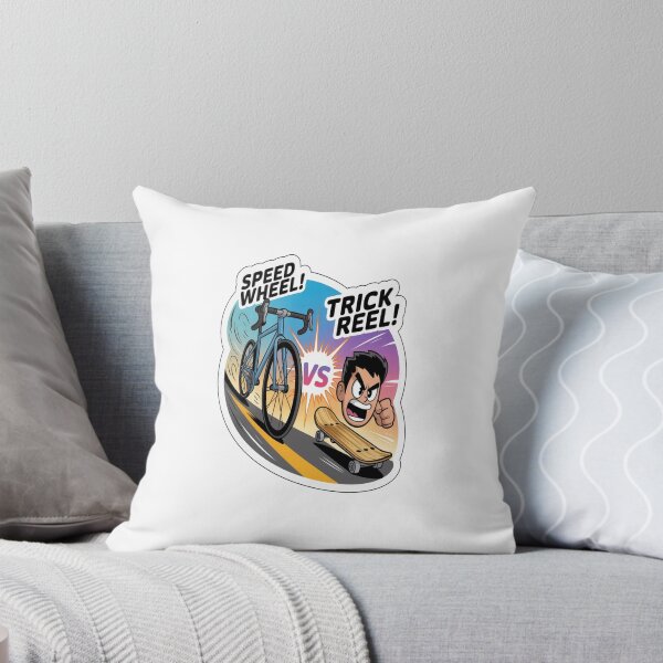 Item preview, Road Bicycle Versus Skateboard Speed Sticker designed and sold by Imaginarium of Chaos falcon88 .