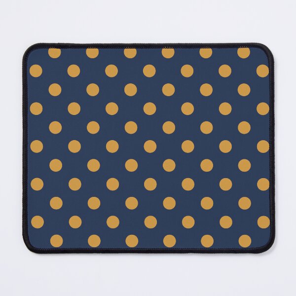 Item preview, Yellow Polka Dots on Navy Blue designed and sold by Pinkdeer Designs.