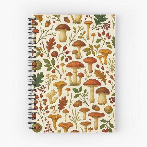 Item preview, Autumn Mushroom Forest Seamless Pattern designed and sold by Ivy-Triggs.