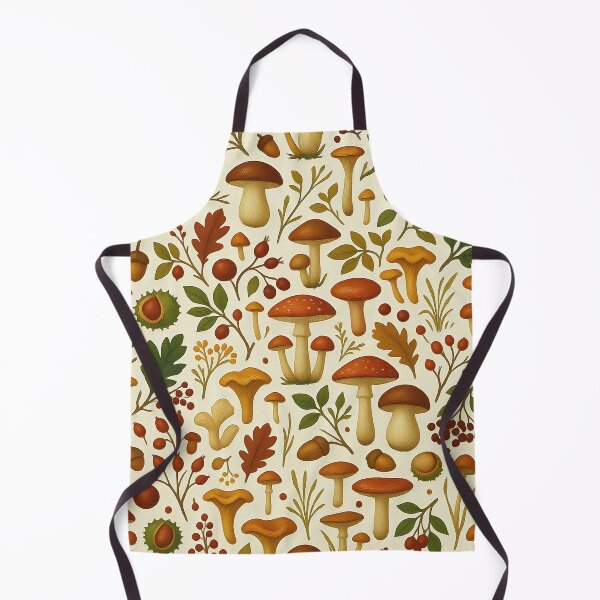 Item preview, Autumn Mushroom Forest Seamless Pattern designed and sold by Ivy-Triggs.