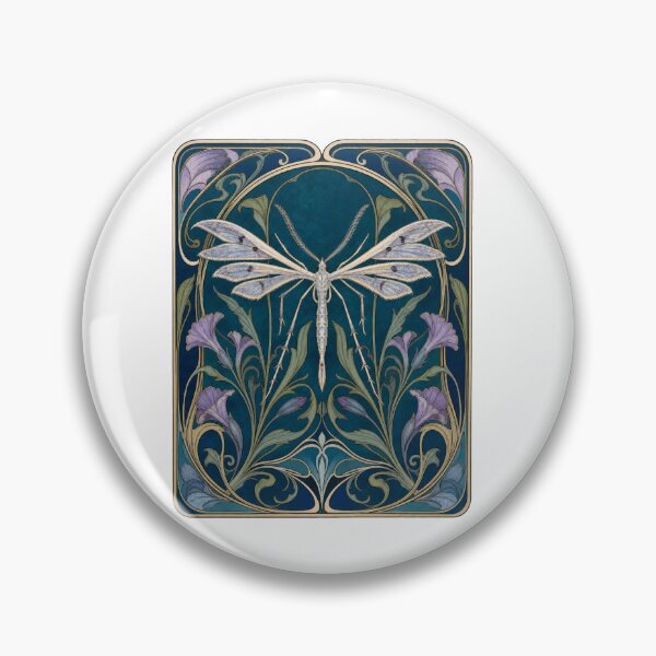 Aperçu de l'œuvre Entomologie florale vintage Art Nouveau Plume Night créée et vendue par AntiqueImages.