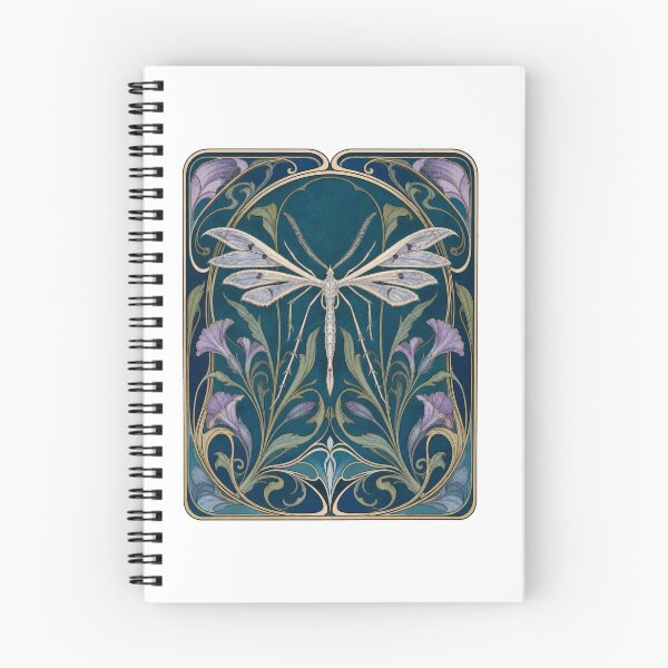 Item preview, Vintage Art Nouveau Plume Moth Floral Entomology designed and sold by AntiqueImages.