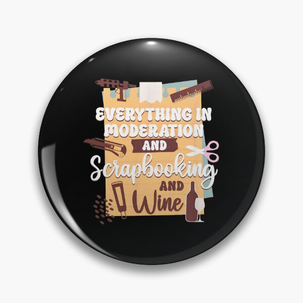 Item preview, Scrapbooking Wine Lover Funny Crafting Humor Apparel designed and sold by straitnee.