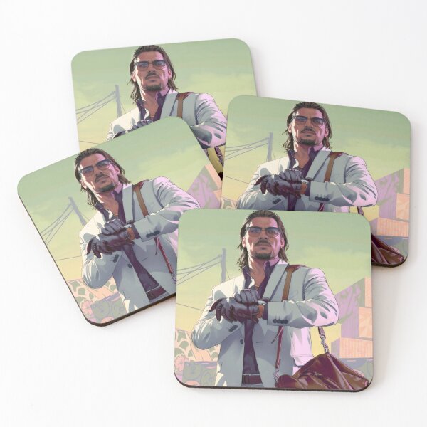Item preview, Stylish Heist Mastermind in Suit - Action Crime Character Poster designed and sold by Billy Morfo™.