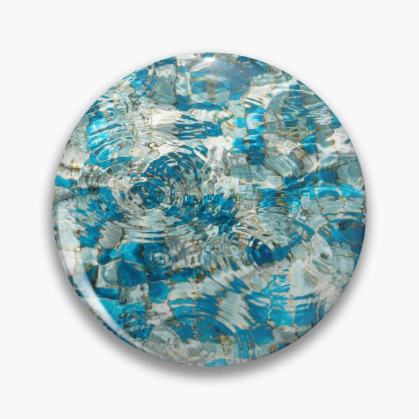 Item preview, Turquoise Aqua Ripples in a Mosaic Pool designed and sold by Georgia Mizuleva.