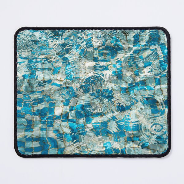 Item preview, Turquoise Aqua Ripples in a Mosaic Pool designed and sold by Georgia Mizuleva.
