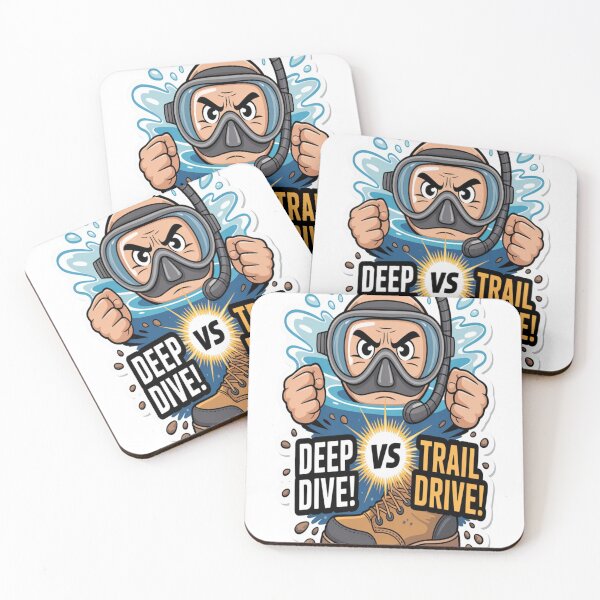 Item preview, Diving Mask Versus Hiking Boot Adventure Sticker designed and sold by Imaginarium of Chaos falcon88 .
