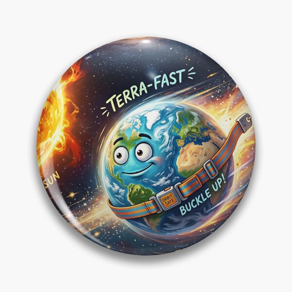 Item preview, Buckle Up Earth Orbiting The Sun Space Humor designed and sold by Michaelragheb.