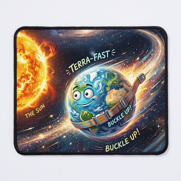 Item preview, Buckle Up Earth Orbiting The Sun Space Humor designed and sold by Michaelragheb.