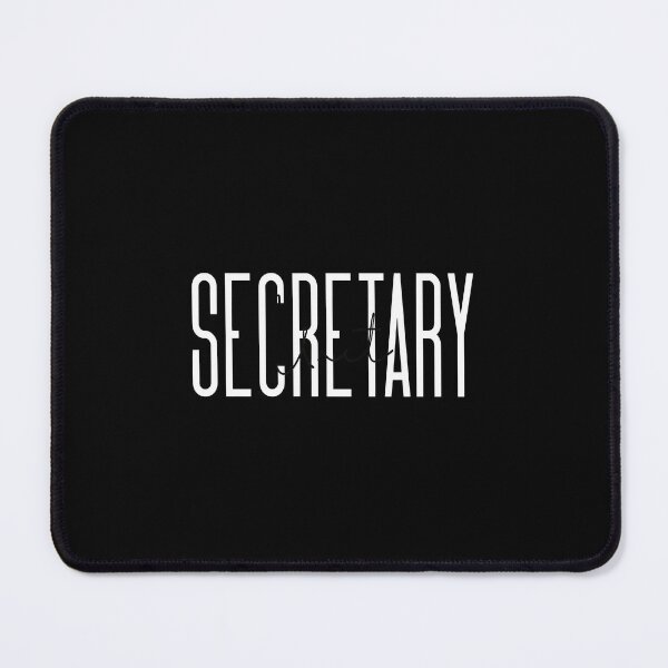Item preview, SECRETARY Typographic Design White Text Black Apparel designed and sold by straitnee.