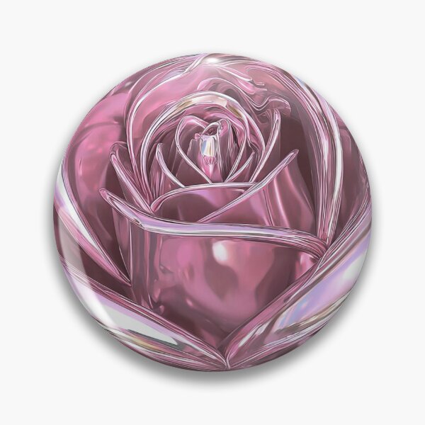 Item preview, Pink Chrome Rose Y2K Aesthetic designed and sold by jianina-alondra.
