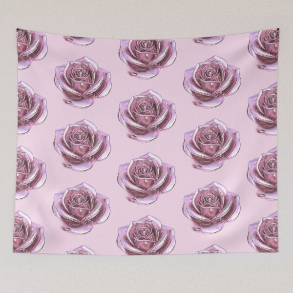 Item preview, Pink Chrome Rose Y2K Aesthetic designed and sold by jianina-alondra.