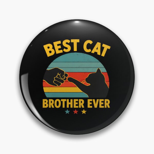 Item preview, Best Cat Brother Ever Retro Fist Bump Design designed and sold by SoyLamderma.