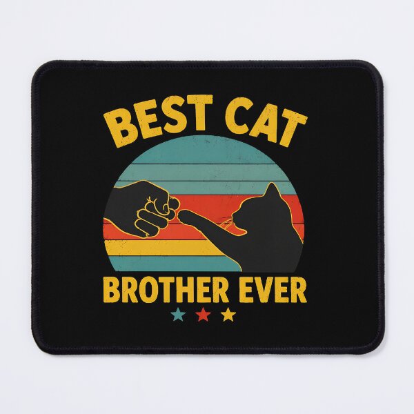 Item preview, Best Cat Brother Ever Retro Fist Bump Design designed and sold by SoyLamderma.