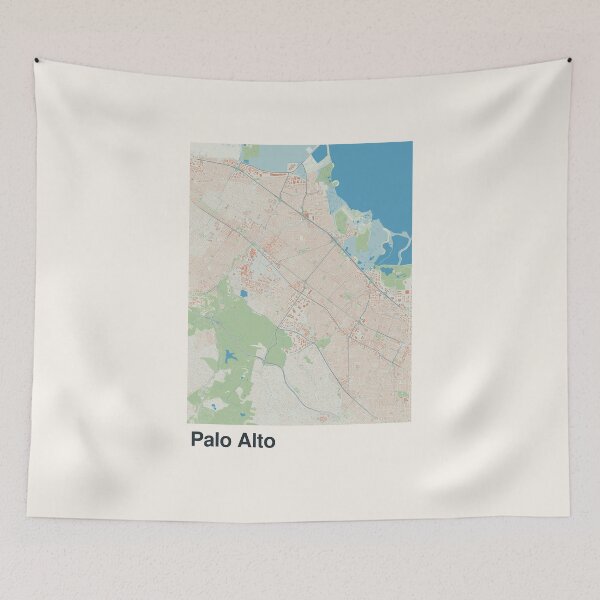 Item preview, Palo Alto Minimalistic Map Art designed and sold by MapsNerd.