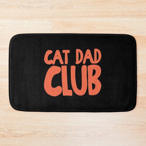 Item preview, Cat Dad Club Bold Orange Retro Typography designed and sold by SoyLamderma.