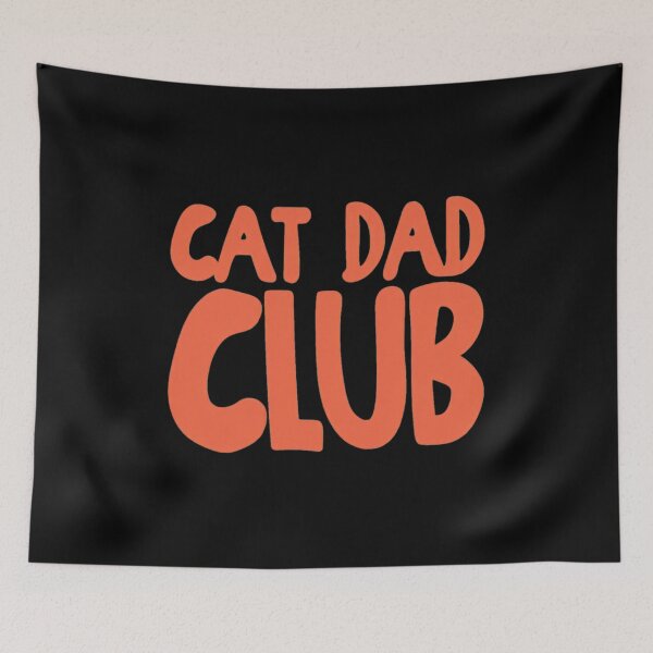 Item preview, Cat Dad Club Bold Orange Retro Typography designed and sold by SoyLamderma.