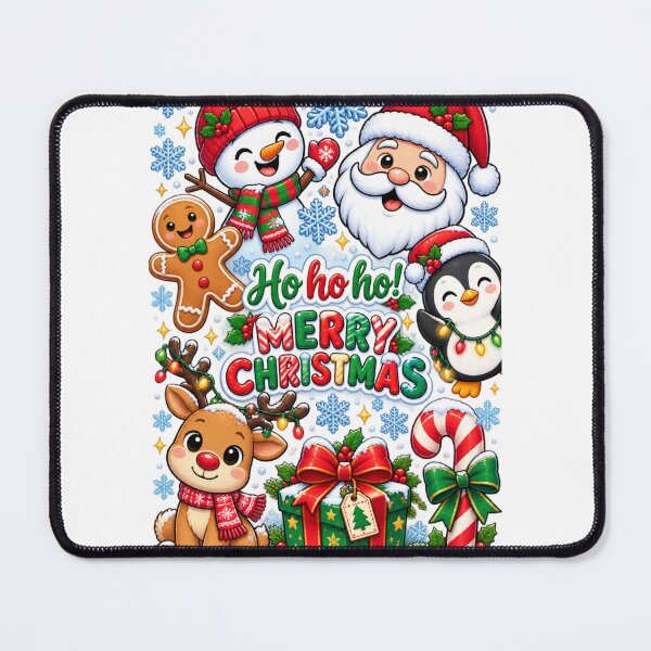 Item preview, Ho Ho Ho Merry Christmas – Cute Kawaii Christmas Characters designed and sold by Suzaku Studio.