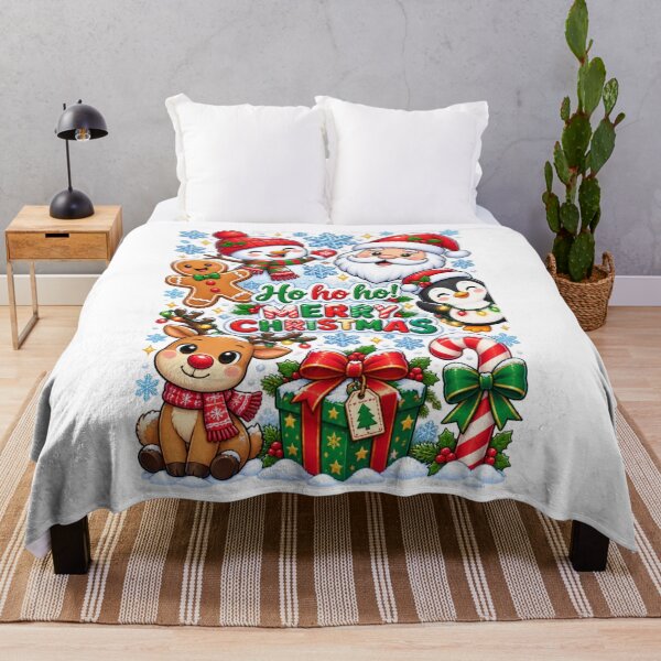 Item preview, Ho Ho Ho Merry Christmas – Cute Kawaii Christmas Characters designed and sold by Suzaku Studio.