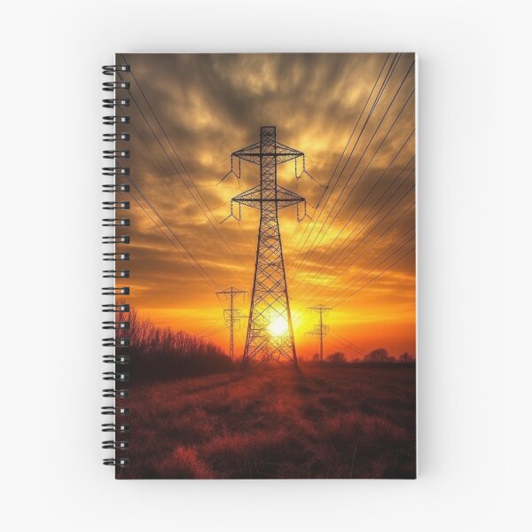 Item preview, Electricity Pylon Sunset Horizon designed and sold by Pylon-Bureau.