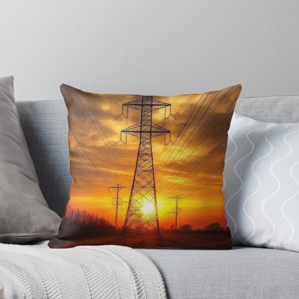 Item preview, Electricity Pylon Sunset Horizon designed and sold by Pylon-Bureau.