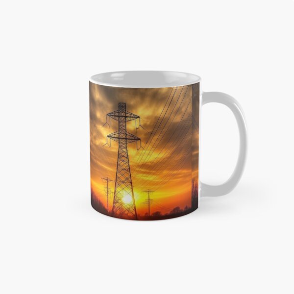 Item preview, Electricity Pylon Sunset Horizon designed and sold by Pylon-Bureau.