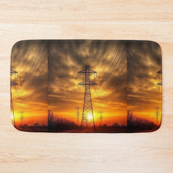 Item preview, Electricity Pylon Sunset Horizon designed and sold by Pylon-Bureau.