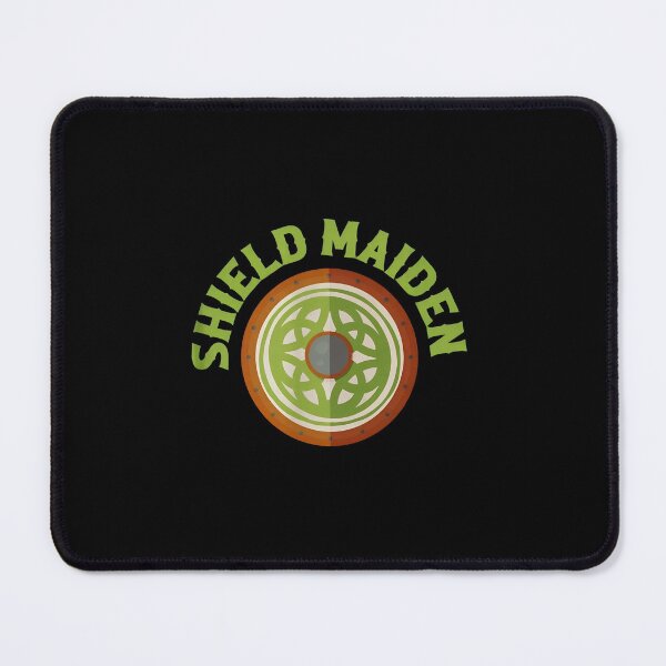 Item preview, Shield Maiden Celtic Knot Warrior Emblem Design designed and sold by obbinkmik.