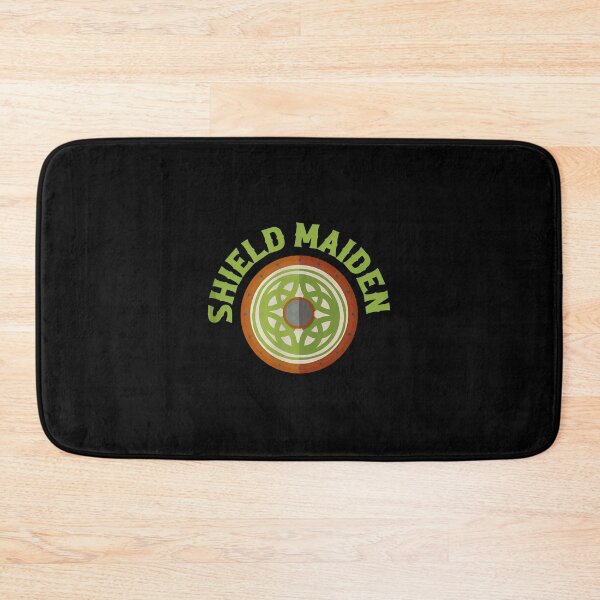 Item preview, Shield Maiden Celtic Knot Warrior Emblem Design designed and sold by obbinkmik.