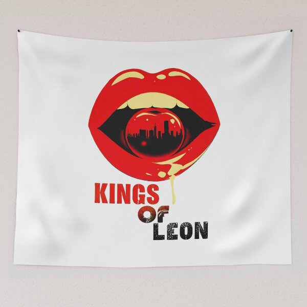 Item preview, Kingss of Leon Lipss Cityscape Reflection  designed and sold by PomboGayArt.