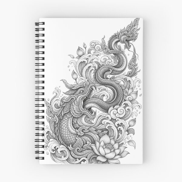 Item preview, Thai Makara and Naga Mythical Art designed and sold by mamhew2456.