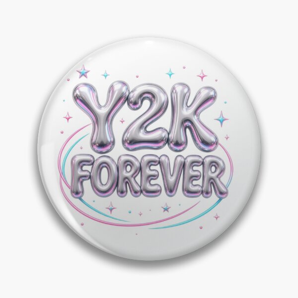 Item preview, Y2K Forever Retro Futuristic Aesthetic Bubble Text designed and sold by Pawfect Vibes Hub.