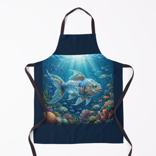 Item preview, Plastic Bottle Disguised As Fish Ocean Pollution Art designed and sold by Michaelragheb.