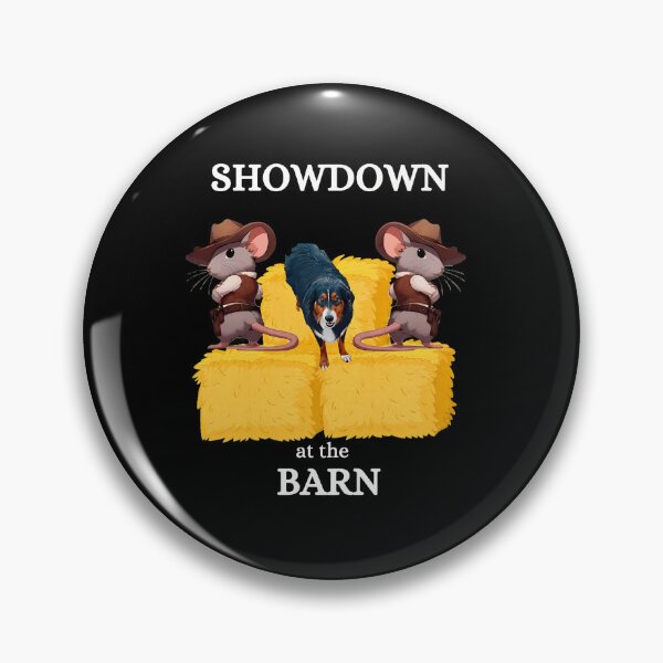 Item preview, Showdown at the Barn Funny Mice and Dog Western designed and sold by arauzrosu.