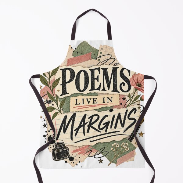 Item preview, Poems Live in Margins Poetcore Literary Collage T-Shirt designed and sold by Bold Habit Co..