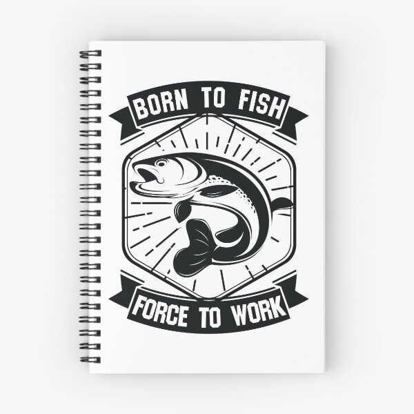 Item preview,  Born to Fish Forced to Work Funny Trout Angler designed and sold by JIMBOEE.