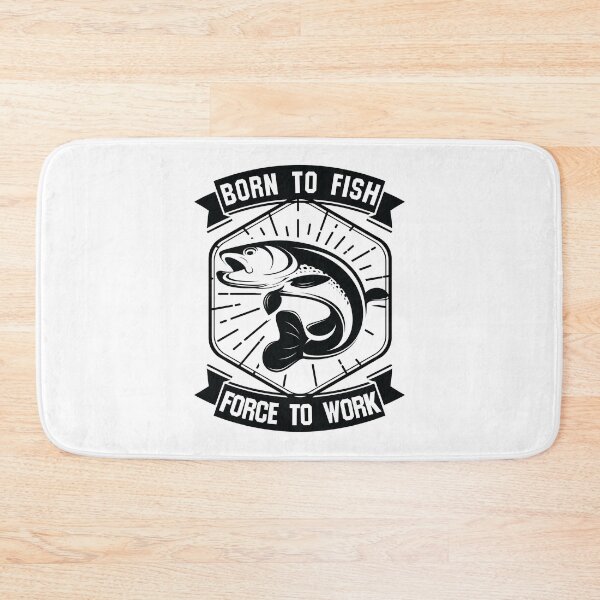 Item preview,  Born to Fish Forced to Work Funny Trout Angler designed and sold by JIMBOEE.