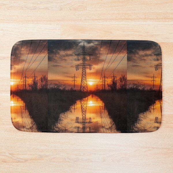 Item preview, Electricity Pylon Sunset Reflection designed and sold by Pylon-Bureau.