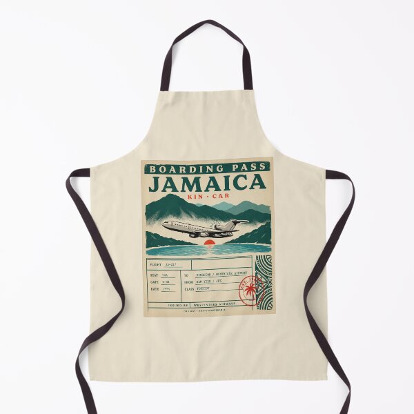 Artikelvorschau, Jamaica Mid-Century Boarding-Pass Stamp — 727 Jet Edition entworfen und verkauft von stickercuffs.