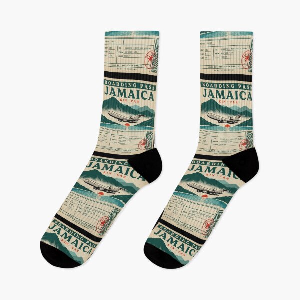 Item preview, Jamaica Mid‑Century Boarding‑Pass Stamp — 727 Jet Edition designed and sold by stickercuffs.