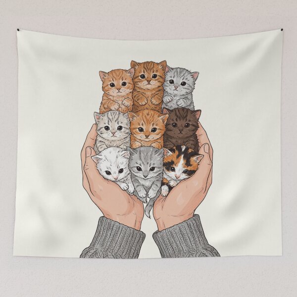 Item preview, Nine Adorable Kittens designed and sold by chillaxcats.