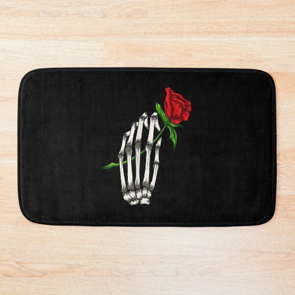 Item preview, Skeleton Hand Holding Red Rose Dark Floral Art designed and sold by arauzrosu.