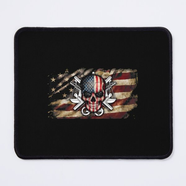 Item preview, Skull American Flag Guns Rebellion Graphic designed and sold by brokereskilleb.