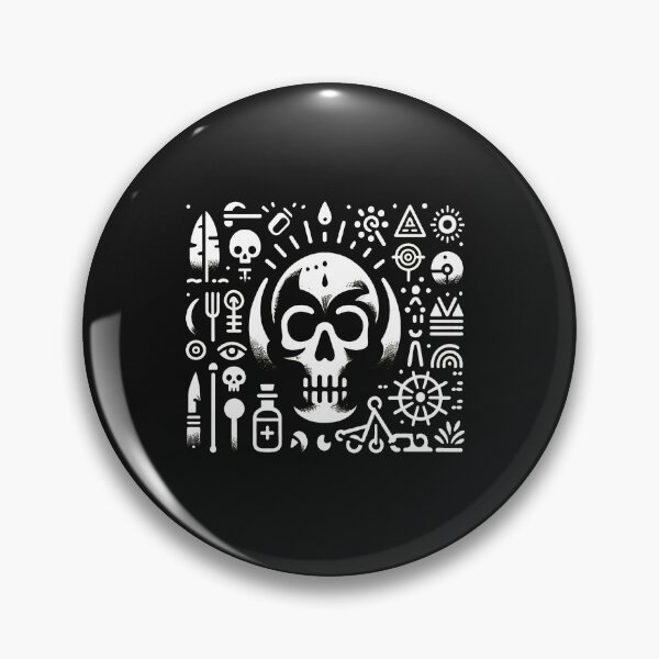 Item preview, Skull and Symbols Graphic Art designed and sold by sealescoz.
