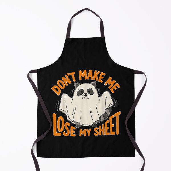 Item preview, Don't Make Me Lose My Sheet Funny Ghost Raccoon Halloween designed and sold by ObukiLantara.