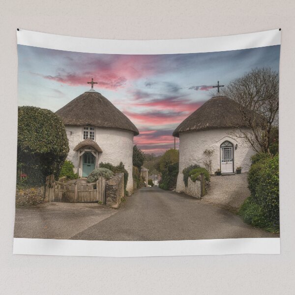 Item preview, Veryan  Cornwall, roundhouse cottages designed and sold by kathleenjean.