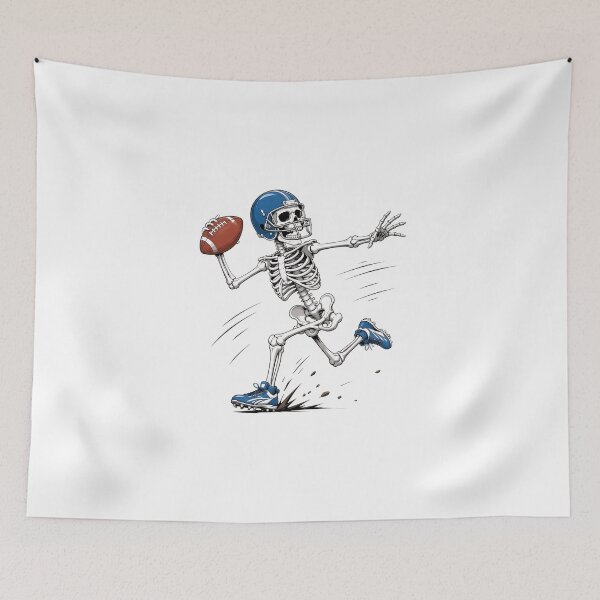 Item preview, Skeleton Football Catch - Funny Skeleton Player designed and sold by felixpalette.