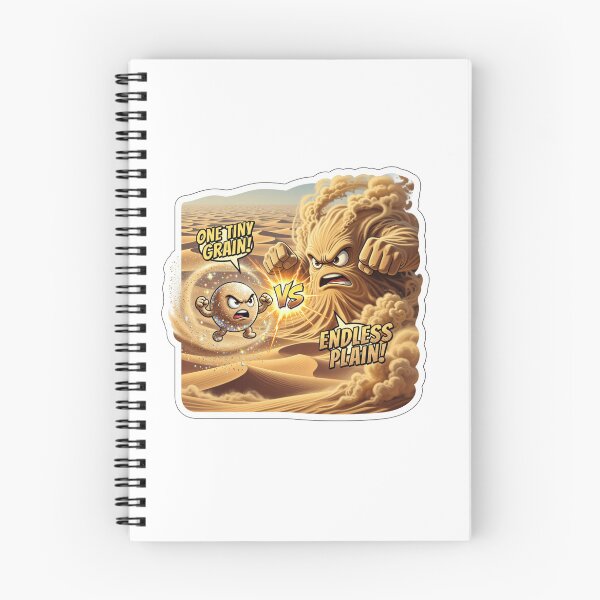 Item preview, Sand Grain Versus Rolling Desert Scale Sticker designed and sold by Imaginarium of Chaos falcon88 .
