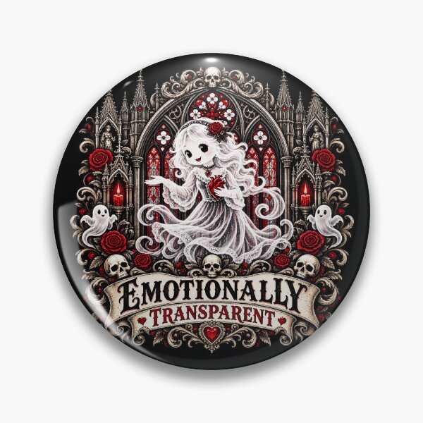 Item preview, Emotionally Transparent Gothic Ghost Girl designed and sold by TheInkRaven.