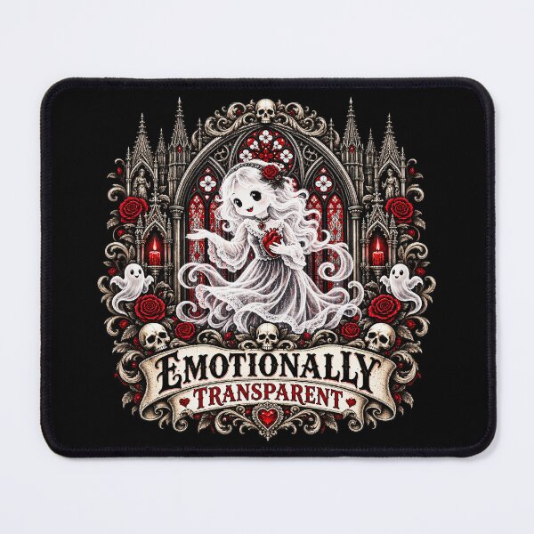 Item preview, Emotionally Transparent Gothic Ghost Girl designed and sold by TheInkRaven.